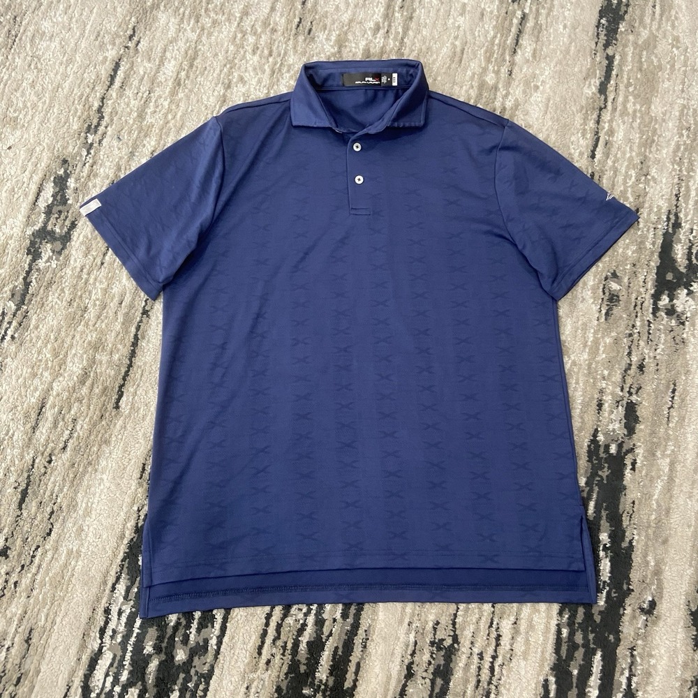 RLX Ralph Lauren Men's Polo Shirt in Navy Blue
